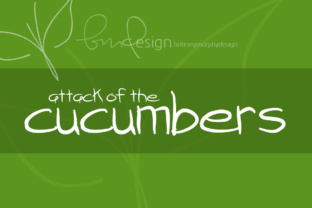 Attack of the Cucumbers: A Playful Handwritten Typeface for Editorial Charm