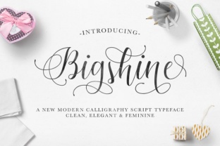 Bigshine: A Handwritten Font That Cuts Through the Feed