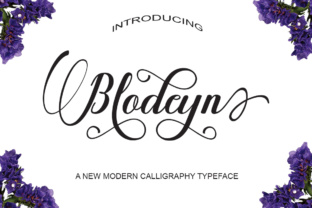 Blodeyn: Elegant Calligraphy Font for Handmade Labels & Invitations