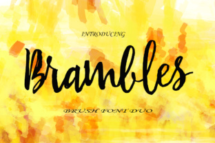 Brambles: A Refined Script Font Duo for Small Business Branding