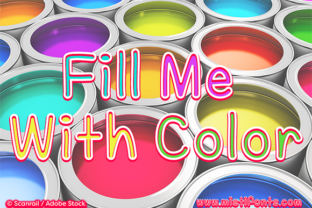Fill Me with Color: A Playful Yet Polished Script Font for Small Business Branding