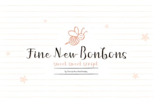 Fine New Bonbons: A High-Contrast Script Font for Digital Branding