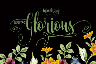 Glorious: A Handcrafted Script Font for Digital Brand Elegance