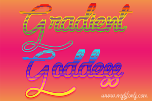 Gradient Goddess: A Funky Script Font for Digital Branding