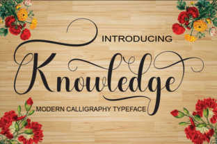 Knowledge: A Smooth, Stylish Script Font for Makers