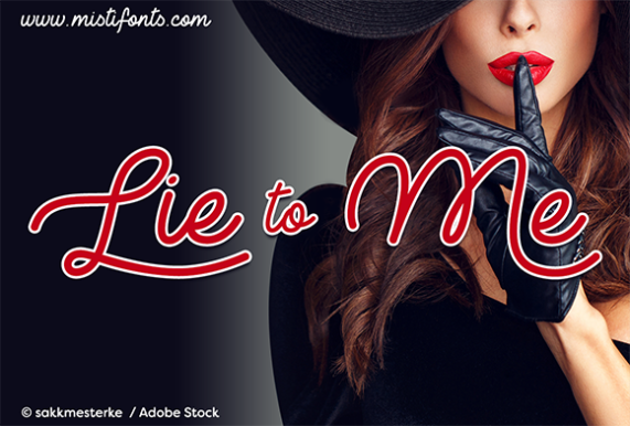 Lie to Me: A Stylish Script Font for Handmade Labels & Printables