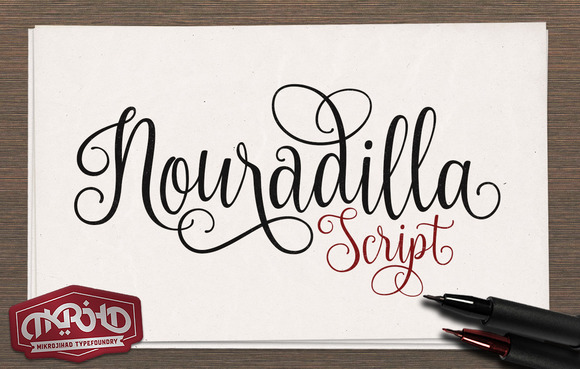 Nouradilla Script Free Version: An Elegant Handwritten Typeface for Editorial Design