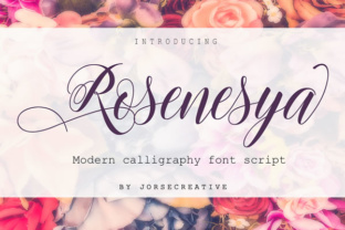Rosenesya: A Playful, Elegant Script Font for Handmade Creators