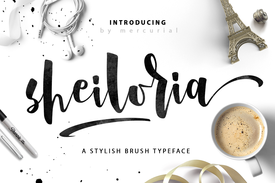 Sheiloria: A Stylish Brush Typeface for Small Business Branding