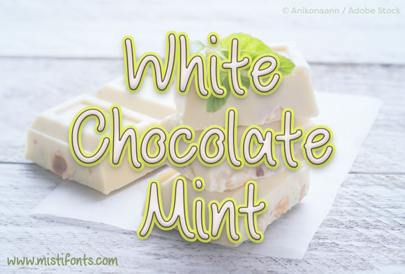 White Chocolate Mint: A Friendly Handwritten Font for Small Business Branding